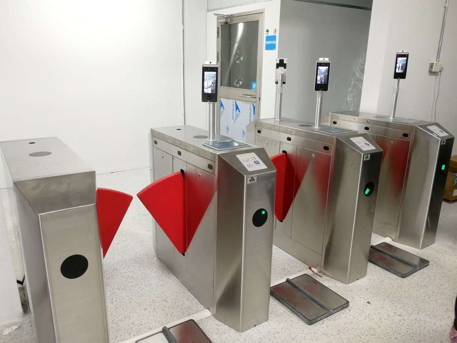 惠州測溫人臉三通道ESD靜電翼閘